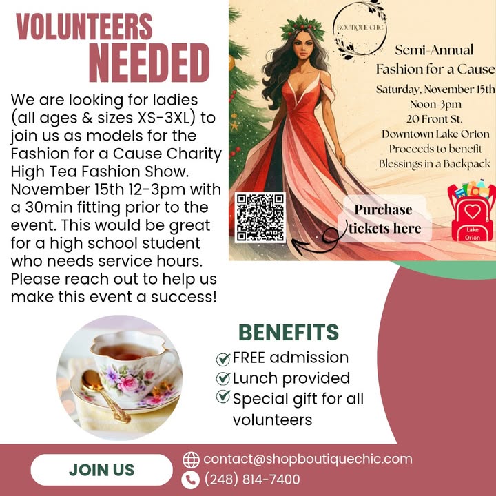 ✨ VOLUNTEERS NEEDED!