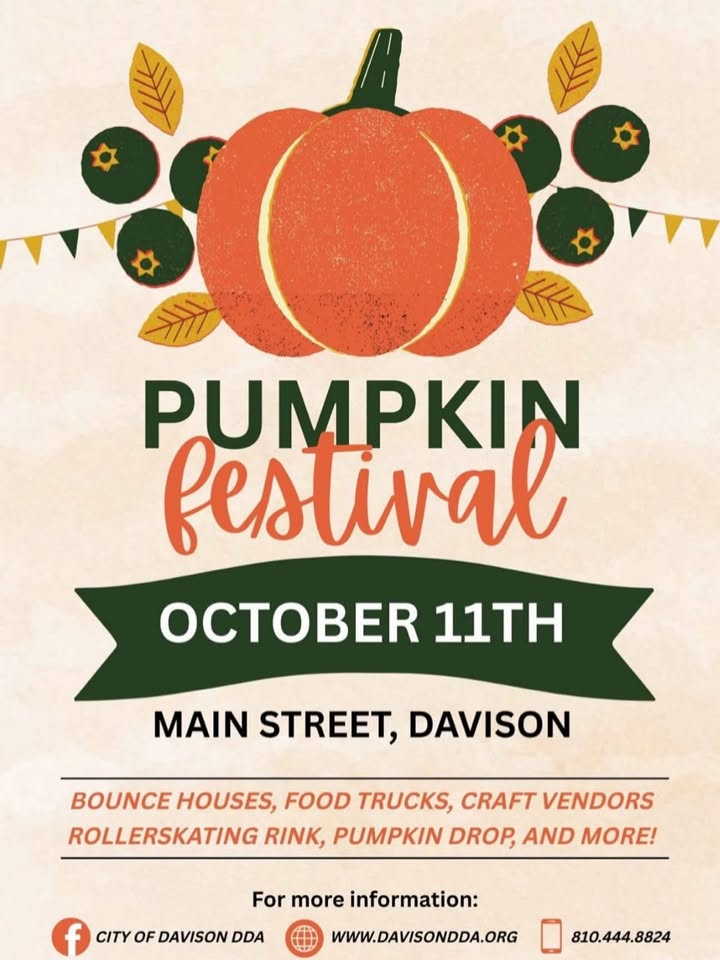 This is the 34th annual pumpkin festival and we have a beautiful day for it